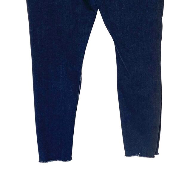 MOTHER The Pixie Swooner Ankle Fray High Rise Jeans in Thunder Road, Size 31 - Picture 10 of 16